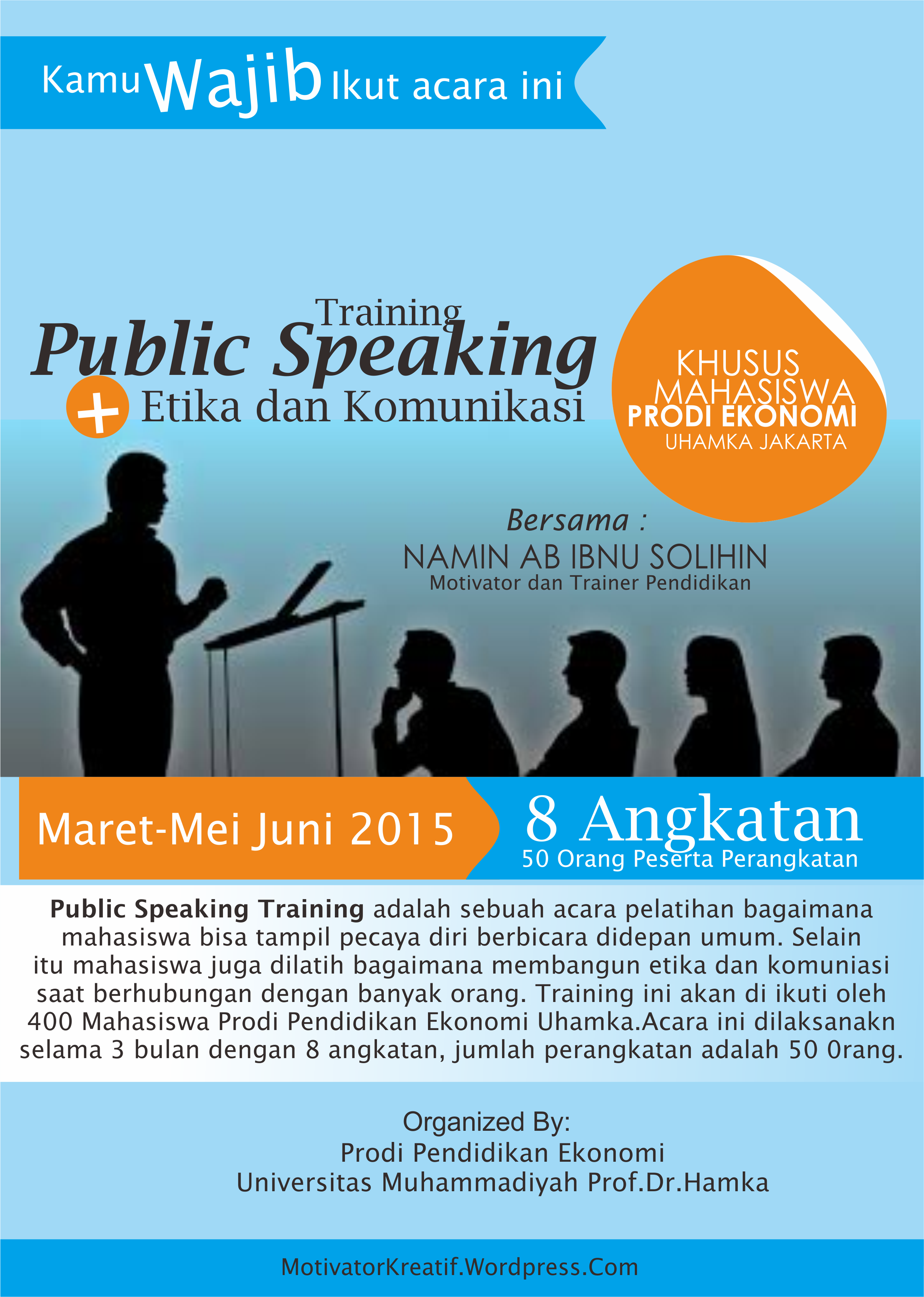 poster training publis speaking
